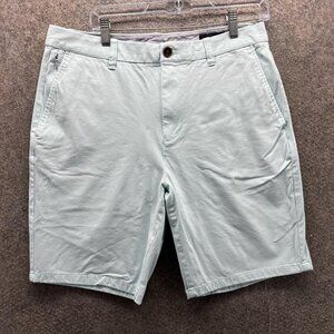 Bonobos Shorts Mens 32 Light Blue Stretch Chino Flat Front 9 Inseam Casual